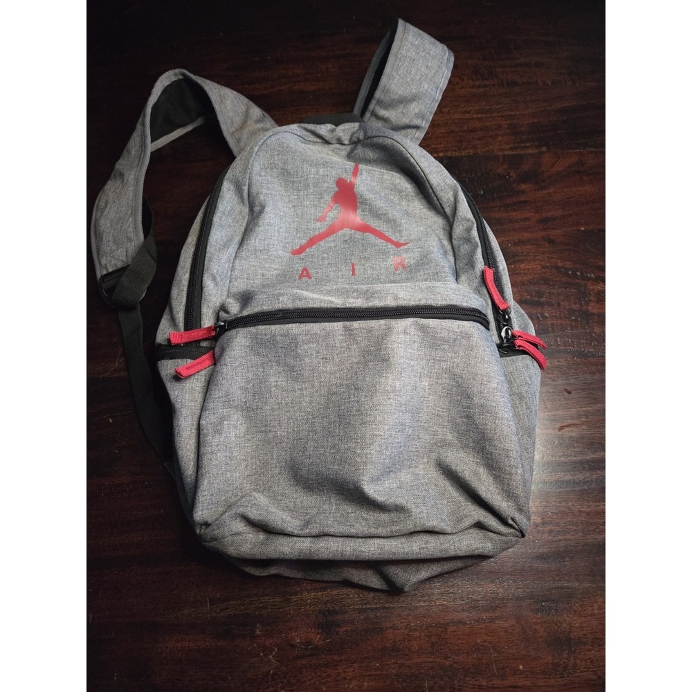 Nike Air Jordan Jumpman Lightweight Backpack Gray & Red Size Large